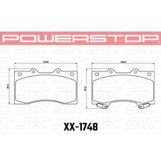 Колодки тормозные 23-1748 PowerStop Z23 передние INFINITI QX56 2007-13 ; NISSAN PATROL 2010-> ;