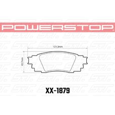 Колодки тормозные 23-1879 PowerStop Z23 задние TOYOTA CAMRY V70; LEXUS ES300h; RX