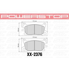 Колодки тормозные 23-2376 PowerStop Z23 передние GENESIS G80; GV80