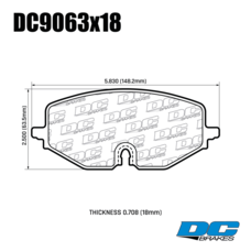 Колодки тормозные DC9063P18 DC Brakes Street STR.S+ перед GOLF VIII; A3 2020-> ; LEON 2020-> (1ZE)