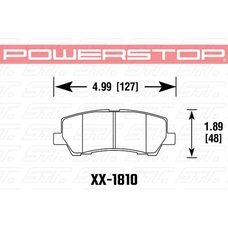 Колодки тормозные 26-1810 PowerStop Z26 задние Ford Mustang VI 2015->