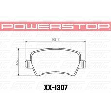 Колодки тормозные 23-1307 PowerStop Z23 задние Land Rover Evoque, Freelander MK2