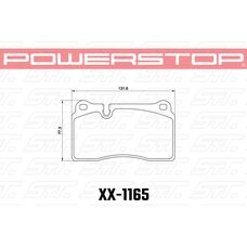 Колодки тормозные 26-1165 PowerStop Z26 передние Range Rover Sport/Supercharged Brembo 2005-2013