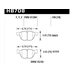 Колодки тормозные HB708Y.738 HAWK LTS; 19mm  передние BMW X5, X6