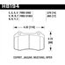 Колодки тормозные HB194F.570 HAWK HPS  Brembo тип A, C, F / JBT CM4P1